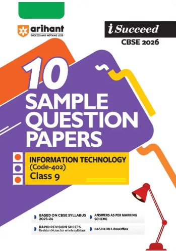 Arihant I Succeed CBSE Class 9 Sample Question Papers Information Technology 2026 | English Medium